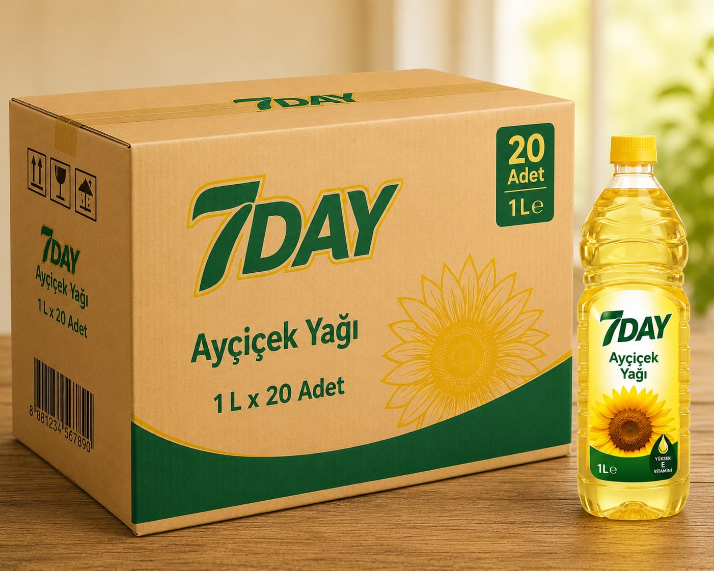 Ayçiçek Yağı (1L x 20Adet)